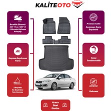 Fiat Linea 2017 Model Bagaj Havuzu+4d Araca Özel Havuzlu Paspas Takımıı Prqx