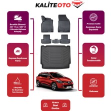 Renault Clio 4 Sportourer 2017 Model Bagaj Havuzu+4d Araca Özel Havuzlu Paspas Takımıı Prqx