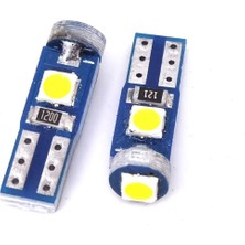 Sisa T5 LED Oto Kilometre Kadran Ambiyans Aydınlatma Ampulü Beyaz Akım Korumalı