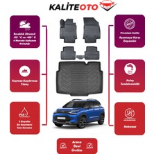 Citroen C3 Aircross 2023 Model Alt Bagaj Havuzu+4d Araca Özel Havuzlu Paspas Takımıı Prqx