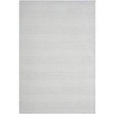 Zenith ZN007A Gri Halı Çizgi Desenli Modern Yumuşak Kadife Ince Antialerjik Salon Koridor Halısı