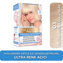 L'Oréal Paris Excellence Pure Blond Saç Boyası - 03 Ultra Açık Küllü Sarı