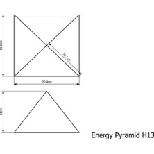 Enerji Piramidi H13 Dekor Objesi