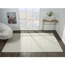 Karmen Halı ZN010A Gri Halı Etnik Desenli Modern Parlak Yumuşak Kadife Ince Antialerjik Salon Koridor