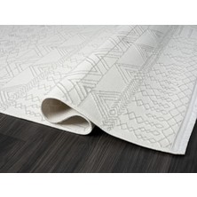 Karmen Halı ZN010A Gri Halı Etnik Desenli Modern Parlak Yumuşak Kadife Ince Antialerjik Salon Koridor