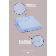 Eve Tekstil Doğal Pamuk Çift Kişilik Rainforce Kumaş Lastikli Çarşaf