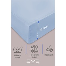 Eve Tekstil Doğal Pamuk Çift Kişilik Rainforce Kumaş Lastikli Çarşaf