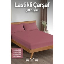 Eve Tekstil Doğal Pamuk Çift Kişilik Rainforce Kumaş Lastikli Çarşaf