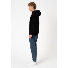 BLAYF Sw Kapüşonlu Siyah Şardonlu Sweatshirt