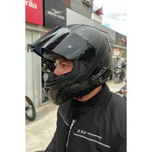 LS2 Rapıd 2 Race Crypt Mat Siyah Kask + Nukro M2 Bluetooth Interkom Seti