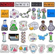 Lolandwiki 23 Trendy Bilim Emaye Broş Periyodik Tablo Moleküler Eleman Dna Çiçek Test Tüpü Kadın Bilim Şırınga Rozeti Punk Pimleri Takı (Yurt Dışından)