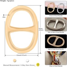 Lolandwiki Gümüş K0068S Sadelik Moda Ipek Eşarp Toka Halka Klipsi Kadın Aksesuarları T-Shirt Kravat Klipleri Giyim Yüzük Yuvarlak Daire Klipler Için Broşlar (Yurt Dışından)