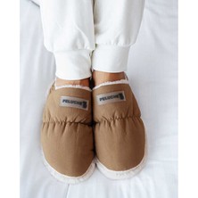 Peluche Brown Parachute Women Slipper Kadın Günlük Ev Pandufu Par-Kkı Kahverengi