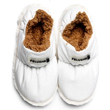 Peluche White Parachute Women Slipper Kadın Günlük Ev Pandufu Par-Kbz Beyaz