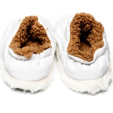 Peluche White Parachute Women Slipper Kadın Günlük Ev Pandufu Par-Kbz Beyaz