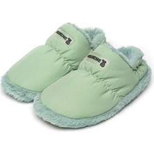 Peluche Mint Green Parachute Women Slipper Kadın Günlük Ev Pandufu Par-Kmt Yeşil