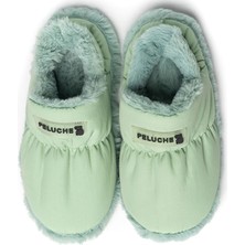 Peluche Mint Green Parachute Women Slipper Kadın Günlük Ev Pandufu Par-Kmt Yeşil