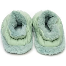 Peluche Mint Green Parachute Women Slipper Kadın Günlük Ev Pandufu Par-Kmt Yeşil