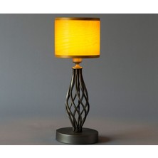 Sade Wooden Lamp Atelier Tıkka Çam Kaplamalı Masa Abajuru