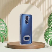 Toptan Bulurum Xiaomi Redmi Note 9 Yanları Renkli Lens Korumalı Logo Gösteren Mega Kılıf