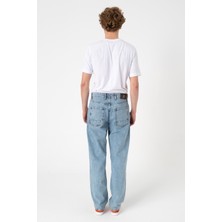 BLAYF Oldstar Buz Mavi Jean Pantolon %100 Pamuk Retro Kot Pantolon