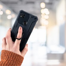 Toptan Bulurum Xiaomi Redmi 10A Yüzüklü Standlı Tank Kılıf