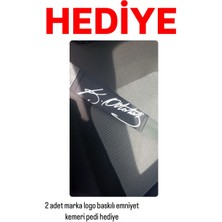 Antwax Renault Megane Penye Oto Koltuk Kılıfı - Ay Yıldız Baskılı - Gri