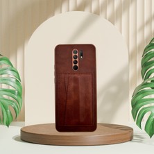 Toptan Bulurum Xiaomi Redmi 9 Kartlıklı Standlı Lüx Deri Kılıf