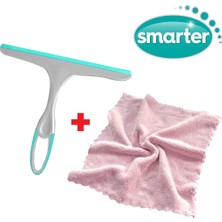 Smarter Cam Sileceği Çekçek + Pofidi Mikrofiber Temizlik Bezi