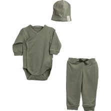 by BebekOdam Su Yeşili Bebek Zıbınlı Bereli 3'lü Takım - 1014975
