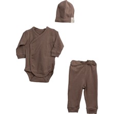 by BebekOdam Kahve Bebek Zıbınlı Bereli 3'lü Takım - 1014974