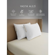 Modelhome  Pamuk Sıvı Geçirmez 2’li Yastık Alezi Koruyucu | Koruyucu Yastık Kılıfı | 50 x 70 cm |