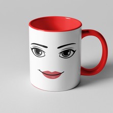 Golden Crafts Roblox Girl Face Yüz Kupa Seramik Kahve Mug