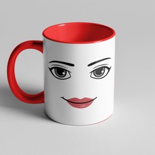 Golden Crafts Roblox Girl Face Yüz Kupa Seramik Kahve Mug