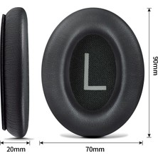 Zunhai Bose QC45 1 Çift Kulaklık Sünger Kulaklık Deri Kapak Için (Yurt Dışından)