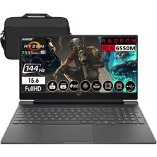 Hp Victus 15-FB2028NT Amd Ryzen 5 7535HS 16GB Ram 512GB SSD RX6550M 144Hz Freedos 15.6" Fullhd  Taşınabilir Bilgisayar A44MJEA & Cimete Çanta