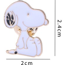 Lolandwiki 25 Snoopy Broş Sevimli Karikatür Japon Rozeti Öğrenci Kişilik Erkek ve Kadın Pimleri Neckpins Çanta Süslemeleri Anime Emaye Arkadaşlar (Yurt Dışından)