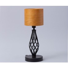 Sade Wooden Lamp Atelier Tıkka Meşe Masa Abajuru