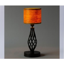 Sade Wooden Lamp Atelier Tıkka Meşe Masa Abajuru