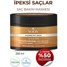 Yoon Saç Bakım Maskesi, 360° Yoğun Onarıcı Keratin ve Hyaluronic Asit İçeren Besleyici Saç Maskesi