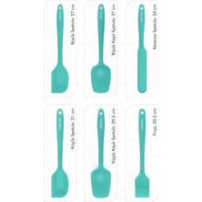 Valletta Drongo 6'lı Spatula Set Turkuaz