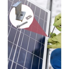 Matech Güneş Paneli Kenar Tutucu - H:40MM (Civata + Somun) - 10 Adet