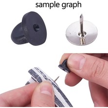 Lolandwiki 15MM Gümüş Tepsi 50 Adet Kauçuk/metal Pin Arkaları Kalp Broş Toka Düğme Klipsler Kadınlar Için Diy Yaka Toka Aksesuarları Takı Yapımı Bulguları (Yurt Dışından)