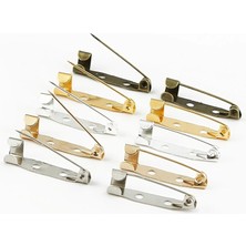 Lolandwiki 5X25MM Altın 10 Adet/grup 15 20 25 30 35 mm Broş Klip Taban Pimleri Emniyet Pimleri Broş Ayarları Boş Taban Diy Takı Yapımı Malzemeleri (Yurt Dışından)