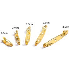 Lolandwiki 5X25MM Altın 10 Adet/grup 15 20 25 30 35 mm Broş Klip Taban Pimleri Emniyet Pimleri Broş Ayarları Boş Taban Diy Takı Yapımı Malzemeleri (Yurt Dışından)