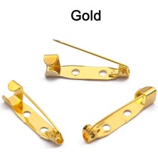 Lolandwiki 5X25MM Altın 10 Adet/grup 15 20 25 30 35 mm Broş Klip Taban Pimleri Emniyet Pimleri Broş Ayarları Boş Taban Diy Takı Yapımı Malzemeleri (Yurt Dışından)