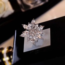 Lolandwiki G 1 Adet Yeni Moda Noel Kar Tanesi Broş Zirkon Broş Kadın Erkek Pimleri Elbise Ceket Aksesuarları Takı Hediyeler (Yurt Dışından)