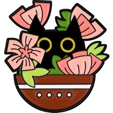 Lolandwiki 23 Sevimli Siyah Kedi Emaye Broş Kaktüs Bitki Saksı Çiçek Çim Kömür Kedi Karikatür Metal Rozeti Punk Yaka Iğnesi Takı Aksesuarları (Yurt Dışından)