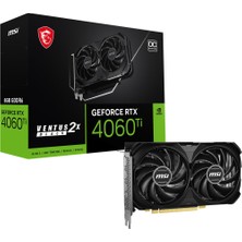 Msı VGA Geforce Rtx 4060 Tı 8g Ventus 2x Black E1 Oc 8gb Gddr6 128B DX12 Pcıe 4.0 X16 (3xdp 1xhdmı)