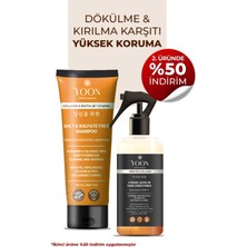 Yoon Vegan Tuzsuz Şampuan & Saç Bakım Spreyi 250ML, Keratin, Kolajen ve B7 Biotinli 2'li Besleyici Set